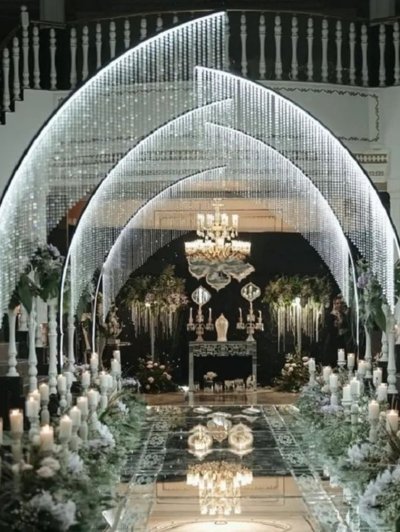 6pcs 200cm) Tree Road no Lights Wedding Stage Welcome Area Decorative no Lights Ornaments Crystal